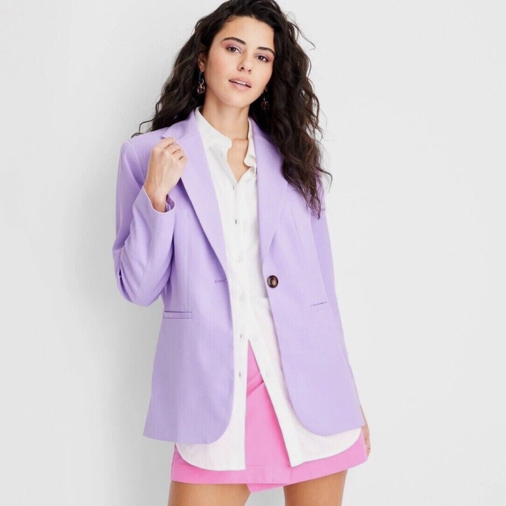 Future Collective Lavendar blazer